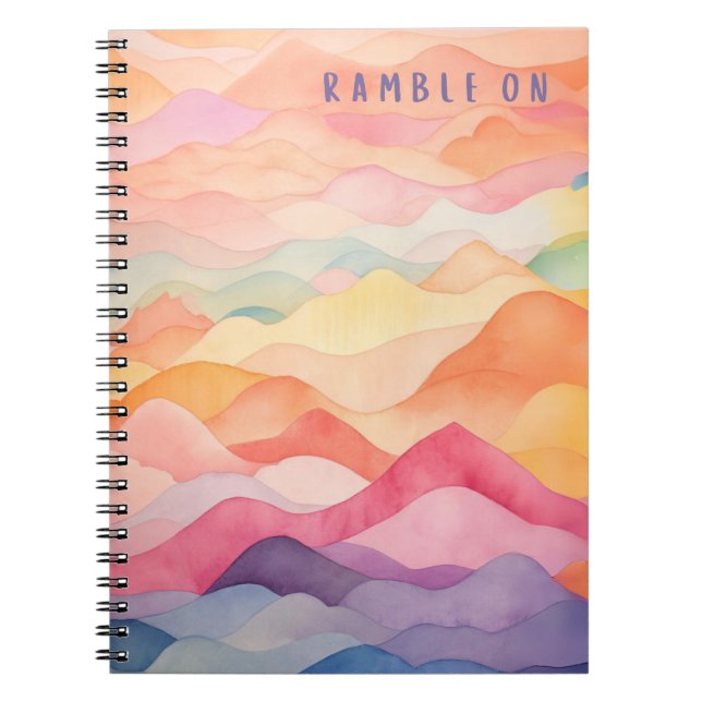 Caderno Espiral Ramble On Watercolor (Frente)