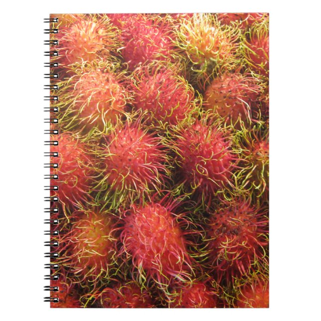 Caderno Espiral Rambutan Tropical Fruta (Frente)