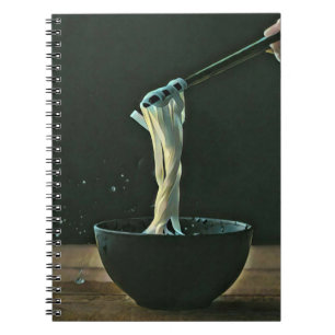 Caderno Espiral Ramen lover trabalho de arte
