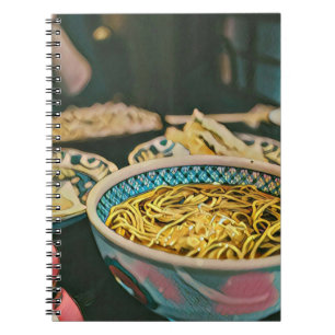 Caderno Espiral Ramen lover trabalho de arte