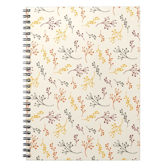 Caderno Espiral Ramificações de outono (Frente)