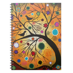 Caderno Espiral Ramos de Bendind em o dia de Lori Everett do morto