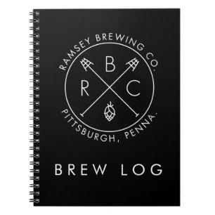 Caderno Espiral Ramsey que fabrica cerveja o registro da