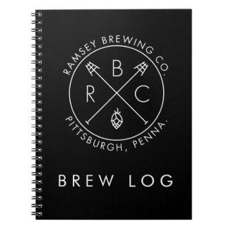 Caderno Espiral Ramsey que fabrica cerveja o registro da
