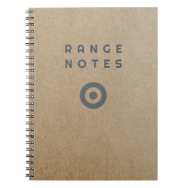 Caderno Espiral Range Notes - Shooting Range Logbook