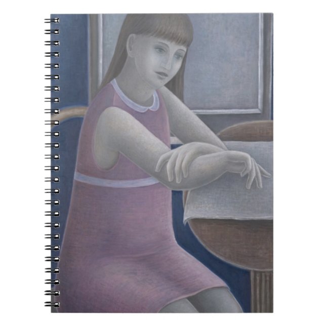 Caderno Espiral Rapariga que lê 2008 (Frente)