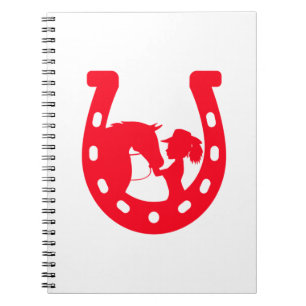 Caderno Espiral Rapariga Vermelha e Cavalo