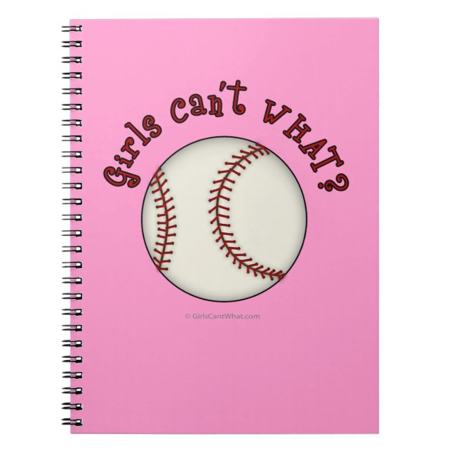 Caderno Espiral Raparigas Baseball-Vermelhas (Frente)