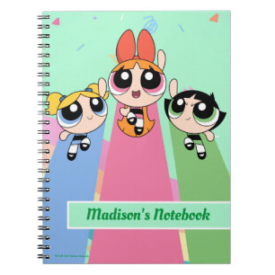 Caderno Espiral Raparigas Powerpuff Voam Alto
