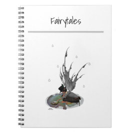 Caderno Espiral Rapaz Chuva Fada Com Notebook Espiral Sapo