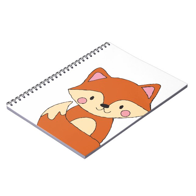 Caderno Espiral Raposa Bebê Desenho Raposa Bela Arte Fox Design