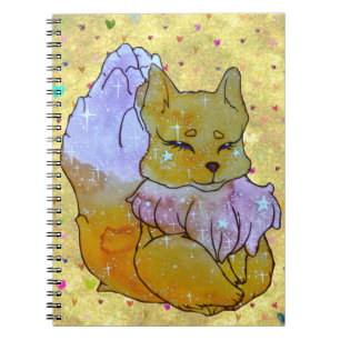 Caderno Espiral Raposa chamada Dice