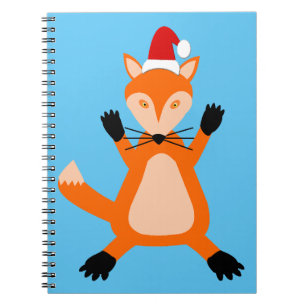 Caderno Espiral Raposa de Natal giro
