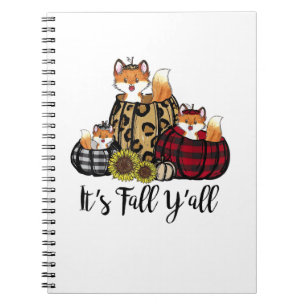 Caderno Espiral Raposa Engraçada É Queda Vocês Todos Graças Amor A