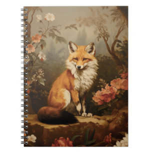 Caderno Espiral Raposa no santuário da floresta vitoriano