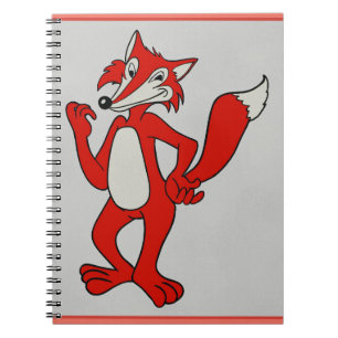 Caderno Espiral Raposa Vermelha