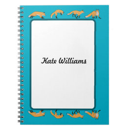 Caderno Espiral Raposa Vermelha Personalizada