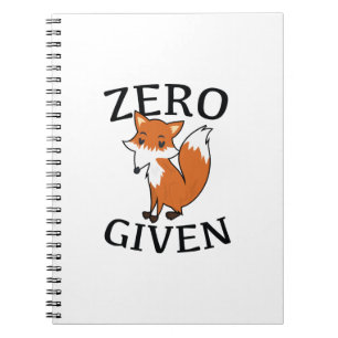 Caderno Espiral Raposa Zero Dada