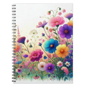Caderno Espiral Rapsódia de Flores Silvestres