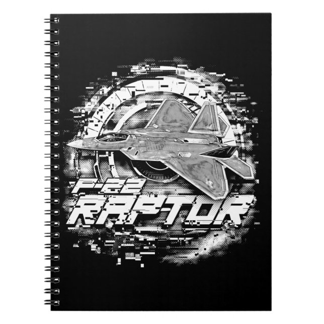 Caderno Espiral Raptor F-22 (Frente)