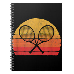 Caderno Espiral Raquetas de Tênis cruzadas retrorreflectoras dos a