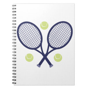 Caderno Espiral Raquetes de tênis