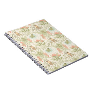 Caderno Espiral Rãs e Pássaros Suaves da Selva