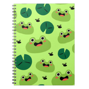 Caderno Espiral Rãs engraçadas