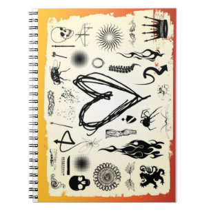 Caderno Espiral Rascunho Coração Alternativo