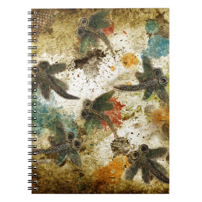 Caderno Espiral Rascunho Russo de Dragonfly (Frente)