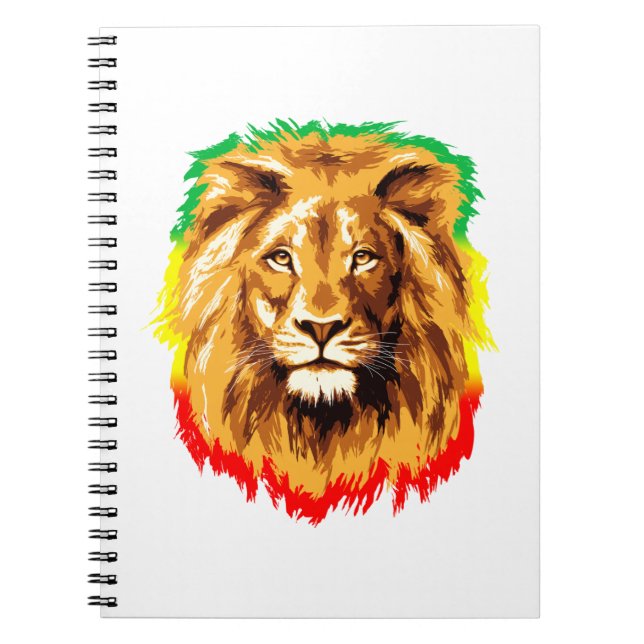 Caderno Espiral Rasta Leão de Judah (Frente)