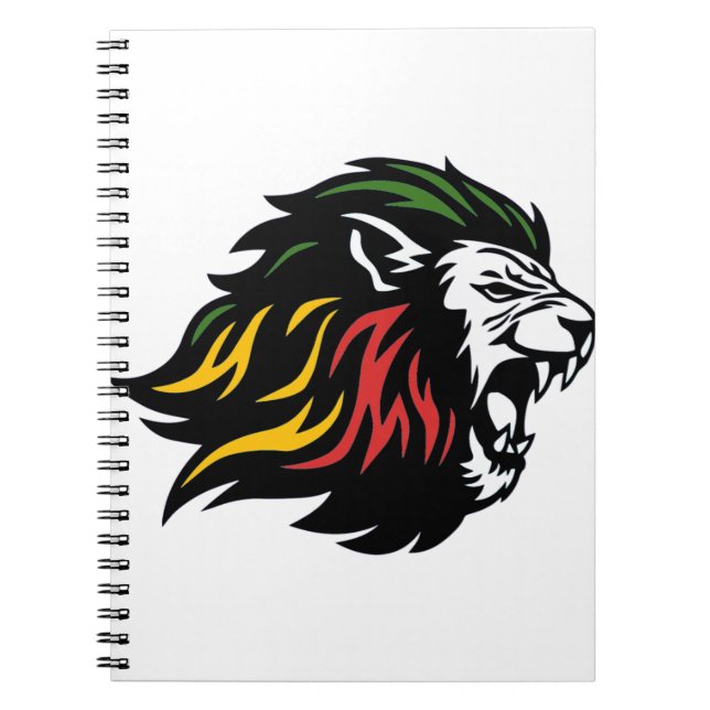 Caderno Espiral Rasta Lion (Frente)