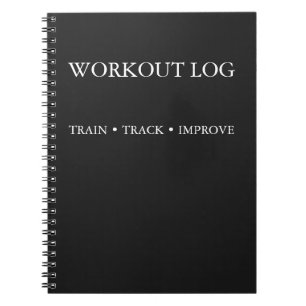 Caderno Espiral Rastreador de Exercícios & Diário de Treinamento