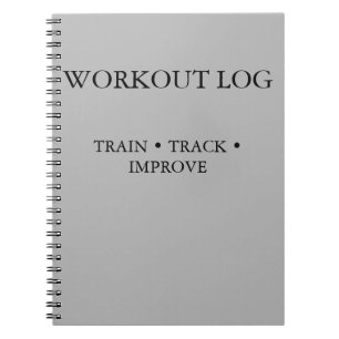 Caderno Espiral Rastreador de Exercícios e Diário de Treinamento