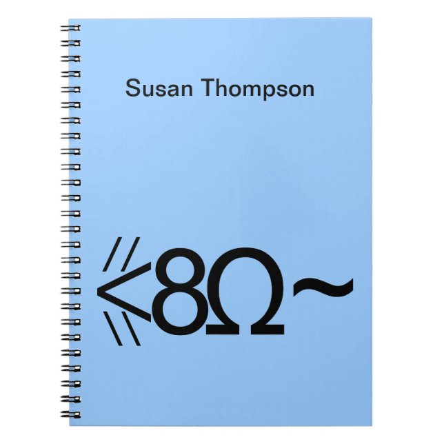 Caderno Espiral Rato ASCII (Frente)