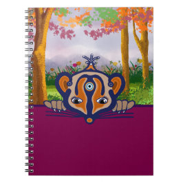 Caderno Espiral Rato bicho na floresta