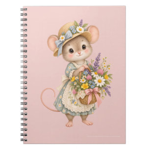 Caderno Espiral Rato Fofo da Floresta – Cabana Europeia