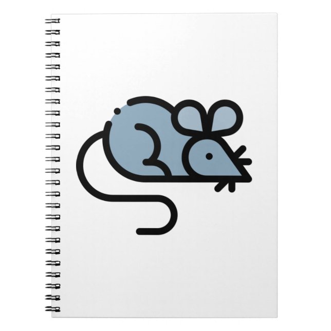 Caderno Espiral Rato Pequeno (Frente)