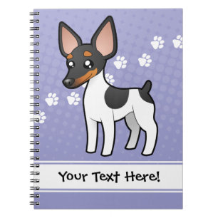 Caderno Espiral Rato Terrier dos desenhos animados/Fox Terrier do