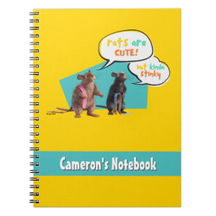 Caderno Espiral Ratos São Fofos Mas Meio Fedidos