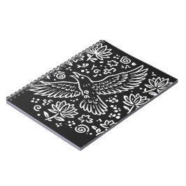 Caderno Espiral Raven of Transformation