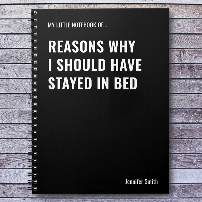 Caderno Espiral Razões Por Que Eu Deveria Ter Uma Citação Engraçad (Criador carregado)