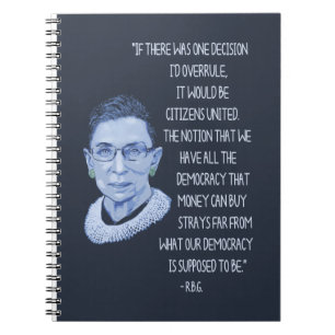 Caderno Espiral RBG Citizens United