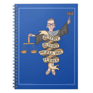 Caderno Espiral RBG "Justiça, Justiça Você Vai Perseguir"