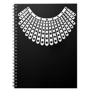 Caderno Espiral RBG notório, Ruth Bader Ginsburg, RBG Collar