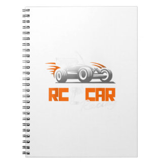 Caderno Espiral Rc Carros Correndo Com Presente Homens De Teto