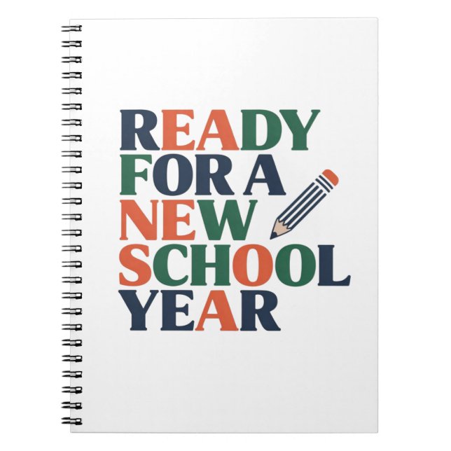 Caderno Espiral Ready for a New School Year (Frente)