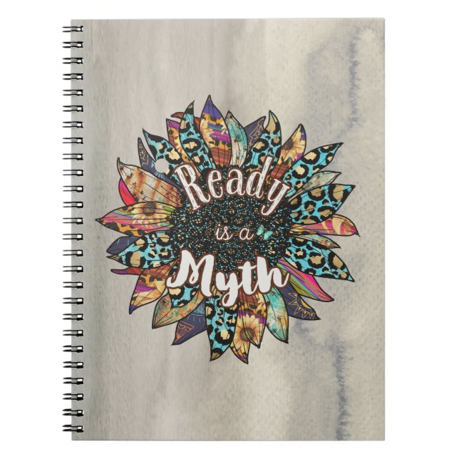 Caderno Espiral Ready is a Myflower Boho Notebook (Frente)
