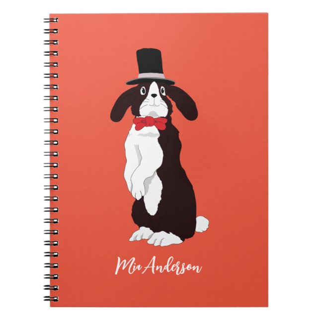 Caderno Espiral Real Tuxedo Bunny (Frente)