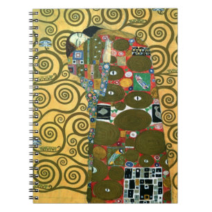 Caderno Espiral Realização aka o abraço por Gustavo Klimt